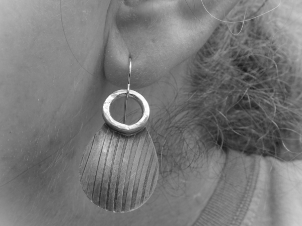 EG-17 14K GF and Sterling Silver Drop Earrings