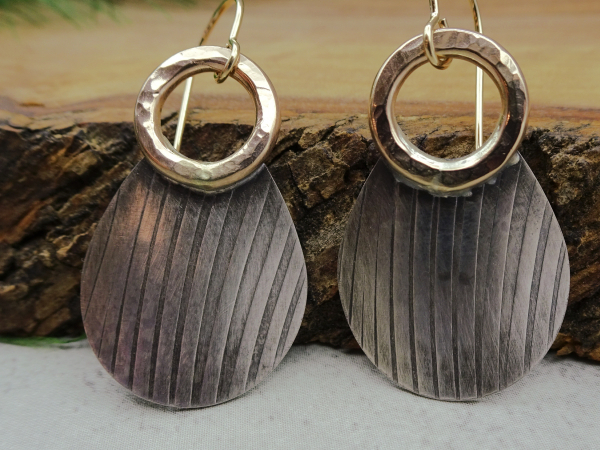 EG-17 14K GF and Sterling Silver Drop Earrings