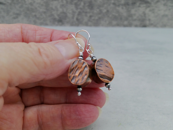 EC-6 Hollow Copper Bead Earrings EC-6 Hollow Copper Bead Earrings