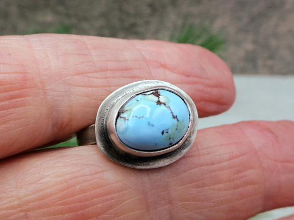 RS-3 Golden Hills Turquoise and Sterling Silver Ring