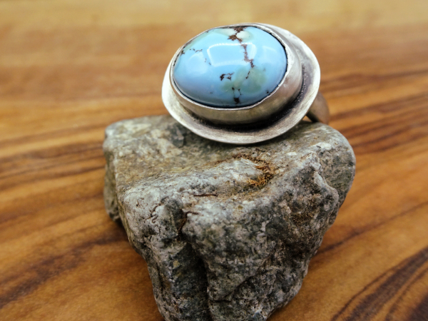 RS-3 Golden Hills Turquoise and Sterling Silver Ring