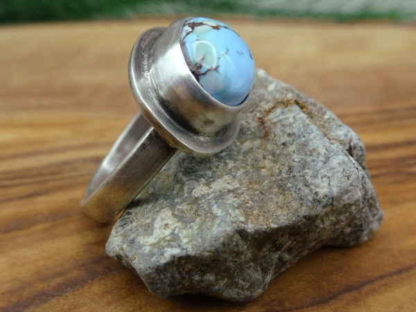 RS-3 Golden Hills Turquoise and Sterling Silver Ring