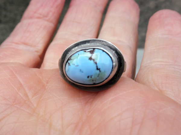 RS-3 Golden Hills Turquoise and Sterling Silver Ring