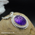 NS-40 Carved Amethyst Sterling Silver Necklace