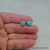 ES-194 Kingman Turquoise and Sterling Silver Stud Earrings