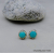 ES-194 Kingman Turquoise and Sterling Silver Stud Earrings