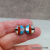 ES-197 Turquoise and Sterling Silver Inlay Post Earrings