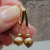 EG-19 Golden Faceted Freshwater Pearls and Gold Fill Drop Earrings