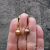 EG-19 Golden Faceted Freshwater Pearls and Gold Fill Drop Earrings