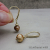 EG-19 Golden Faceted Freshwater Pearls and Gold Fill Drop Earrings