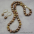 NG-4 Hand Knotted Gold Freshwater Pearl Necklace