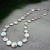 NS-137 Hand Knotted Freshwater Coin Pearl Necklace