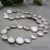 NS-137 Hand Knotted Freshwater Coin Pearl Necklace