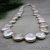 NS-137 Hand Knotted Freshwater Coin Pearl Necklace