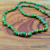 NG-5 Sonoran Lime Turquoise and Gold Fill Necklace and Earrings Set