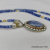 NG-7 Kyanite Necklace Set with Silver and Gold Accents