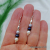 NS-144 Hand Knotted Blue Gray and White Freshwater Pearl Necklace and Earrings