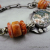 BS-59 Ocean Jasper, Spiny Oyster and Sterling Silver Bracelet