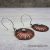 EC-3 Puffed Copper Flower Earrings with Amazonite