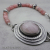BS-55 Rhodochrosite and RoBS-55 Rhodochrosite se Quartz Sterling Silver Bracelet