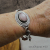 BS-55 Rhodochrosite and Rose Quartz Sterling Silver Adjustable Bracelet
