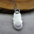NS-113 Rose Quartz and Sterling Silver Double Gemstone Pendant