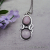 NS-113 Rose Quartz and Sterling Silver Double Gemstone Pendant