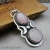 NS-113 Rose Quartz and Sterling Silver Double Gemstone Pendant