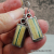 ES-169 Royston "Ribbon" Turquoise and Sterling Silver Earrings