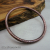 BC-11 Set of 2 Textured Copper Bangles (average size)