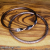 BC-11 Set of 2 Textured Copper Bangles (average size)
