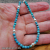 NS-127 Yungai Turquoise Necklace with Shiny Sterling Silver Beads
