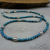NS-127 Yungai Turquoise Necklace with Shiny Sterling Silver Beads