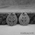ES-190 Carved Cross Sterling Silver Earrings