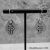 ES-190 Carved Cross Sterling Silver Earrings ES-190 Carved Cross Sterling Silver Earrings