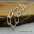 BS-54 Sterling Silver Paper Clip Chain Bracelet - 7.5"
