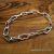 BS-54 Sterling Silver Paper Clip Chain Bracelet - 7.5"