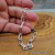 BS-54 Sterling Silver Paper Clip Chain Bracelet - 7.5"