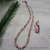 NS-125 Rhodochrosite and Sterling Silver Necklace and Pendant