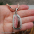 NS-125 Rhodochrosite and Sterling Silver Necklace and Pendant NS-125 Rhodochrosite and Sterling Silver Necklace and Pendant