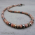 NS-125 Rhodochrosite and Sterling Silver Necklace and Pendant