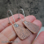 EC-5 Textured Copper Shield Earrings
