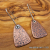 EC-5 Textured Copper Shield Earrings