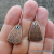 EC-5 Textured Copper Shield Earrings
