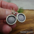 ES-131 Sterling Silver Textured Circles Earrings