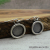 ES-131 Sterling Silver Textured Circles Earrings