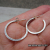 ES-184 Textured Sterling Silver Post-Style Hoops