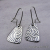 ES-170 Textured Sterling Silver Shield Earrings
