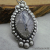 NS-138 Tourmilated Quartz and  Sterling Silver Pendant Necklace