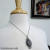 NS-138 Tourmilated Quartz and  Sterling Silver Pendant Necklace
